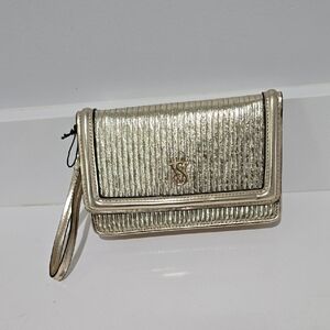 Victoria's  Secret Elegant Gold Wristlet Clutch